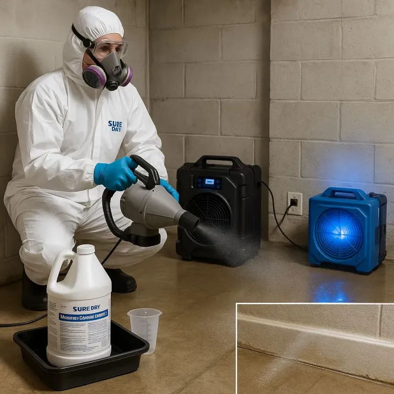 Sanitization and Odor Removal process in Montville Center, CT