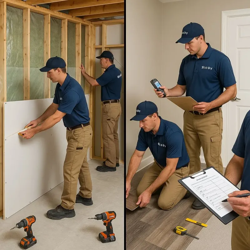Repairs and Reconstruction process in Montville Center, CT